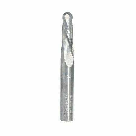 QIC TOOLS 1/4in Ball Nose Tapered Upcut Solid Carbide Bit 4inL RSC11.140.16